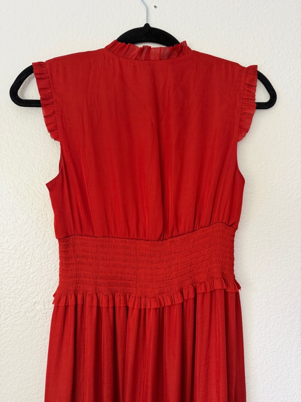 Banana Republic Crimson Ruffled High-Low Maxi Dress - Picture 6 of 7